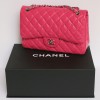 sac Jumbo CHANEL en cuir verni rose