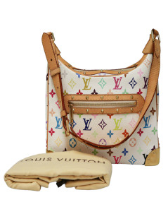 LOUIS VUITTON Murakami white Boulogne bag