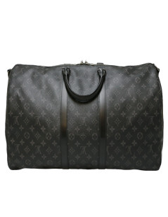 Keepall 65 LOUIS VUITTON toile Moniogram gris