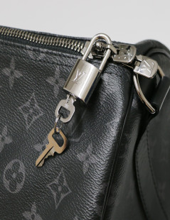 Keepall 65 LOUIS VUITTON toile Moniogram gris