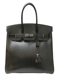 Birkin 35 HERMES So Black box noir