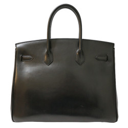 Birkin 35 HERMES So Black box noir