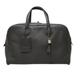 Sac Victoria HERMES de voyage Taurillon noir