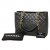 Cabas CHANEL cuir caviar noir