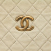 CHANEL beige caviar leather tote bag