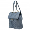 CHANEL backpack sky blue denim