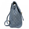 CHANEL backpack sky blue denim