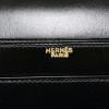 Sac Escale HERMES cuir de veau box noir Vintage