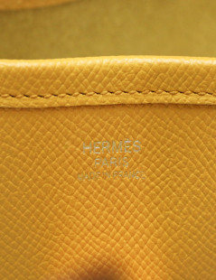 HERMES Evelyne bag yellow Epsom leather