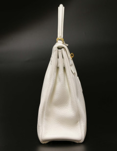 Sac Kelly 32 blanc HERMES taurillon clémence