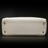 HERMES Kelly 32 bag white Clémence baby bull leather