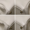 HERMES Kelly 32 bag white Clémence baby bull leather