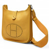 HERMES Evelyne bag yellow Epsom leather