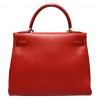 HERMES Kelly 28 red Swift leather