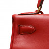 HERMES Kelly 28 red Swift leather