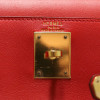 HERMES Kelly 28 red Swift leather