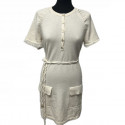 Robe CHANEL cachemire beige