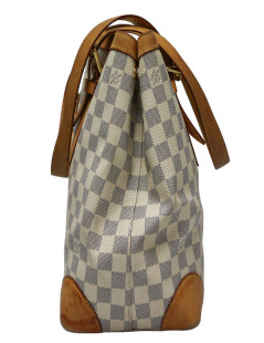 Sac Galliera LOUIS VUITTON toile damier azur