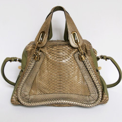 Sac CHLOE python vert