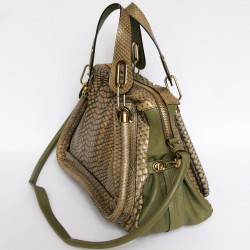 Sac Paraty CHLOE python vert