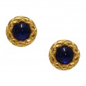 Boucles d'oreille CHANEL pâte de verre