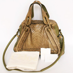 Sac CHLOE python vert