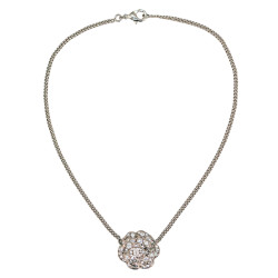 Collier camélia CHANEL brillants Swarovski