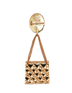 broche sac matelassé CHANEL vintage