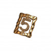 Clous d'oreilles CHANEL rectangle strass