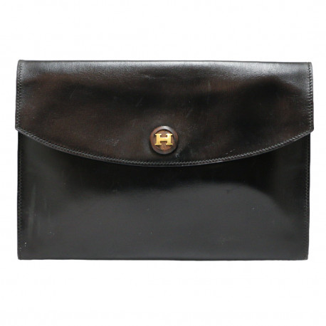 Pochette HERMES souple noire