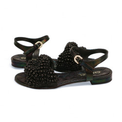 Sandales CHANEL noires T39