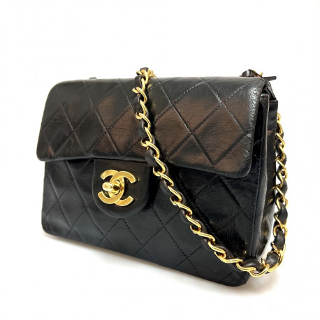 Petit sac vintage CHANEL noir