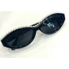 Lunettes papillon CHANEL noir et perles