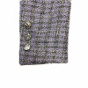 Veste tweed CHANEL violet et argent 