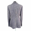 Veste CHANEL 2016 tweed violet et argent t42