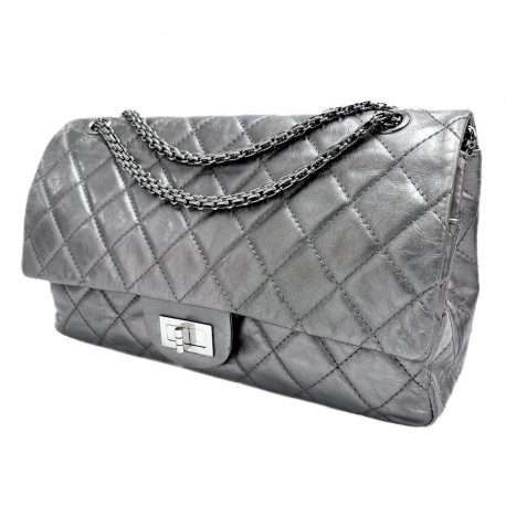 2.55 CHANEL gris métalissé