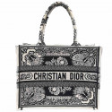 Sac DIOR Book Tote Moyen toile de Jouy