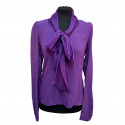 Blouse CHRISTIAN DIOR voile de soie violet