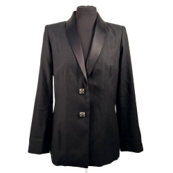 Veste smoking CHANEL T 38 noire