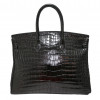 Birkin 35 HERMES Porosus noir