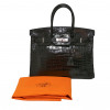 Birkin 35 HERMES Porosus noir