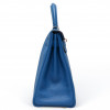 Sac HERMES Kelly 32 bleu retourné