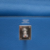 Sac HERMES Kelly 32 bleu retourné