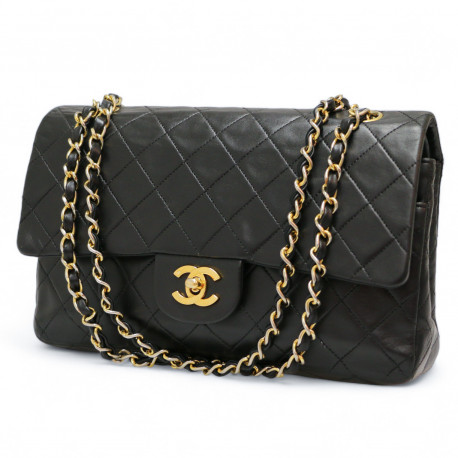 Timeless CHANEL médium cuir d'agneau noir