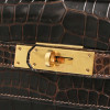 Sac HERMES Kelly 32 porosus marron Vintage