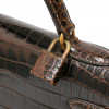 Sac HERMES Kelly 32 porosus marron Vintage