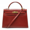 Kelly 32 sellier HERMES rouge H box