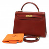 Kelly 32 sellier HERMES rouge H box