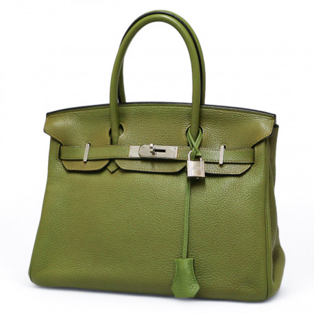 Sac HERMES Birkin 30 vert fenouil VALOIS VINTAGE PARIS