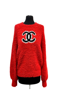 CC Teddy pullover CHANEL rouge